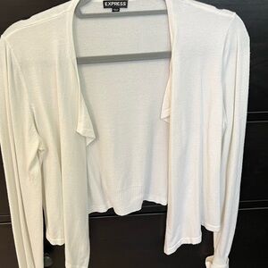 Express Open-Front Cardigan in Ivory
